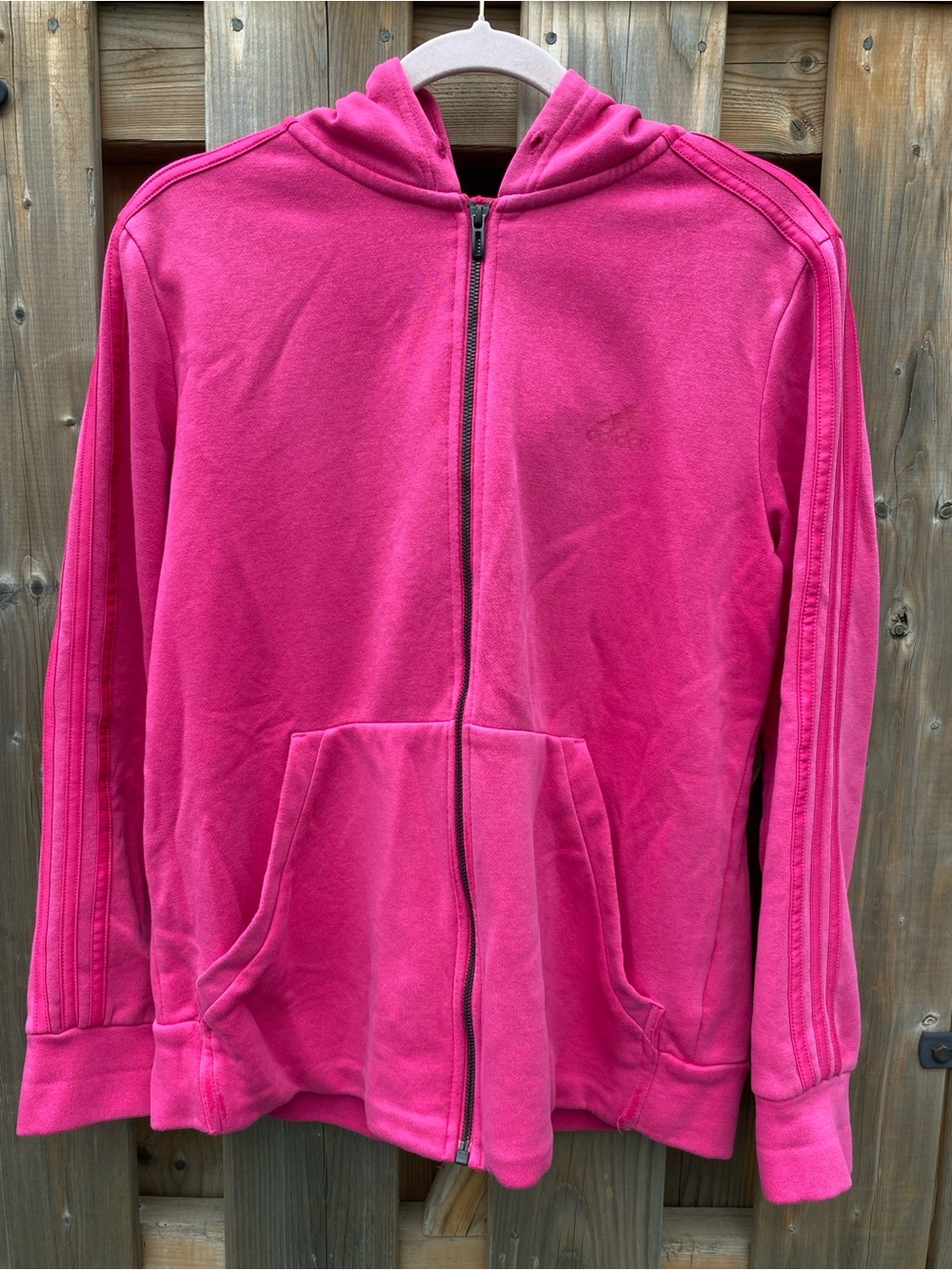 Smooth Pink Adidas hoodie L size